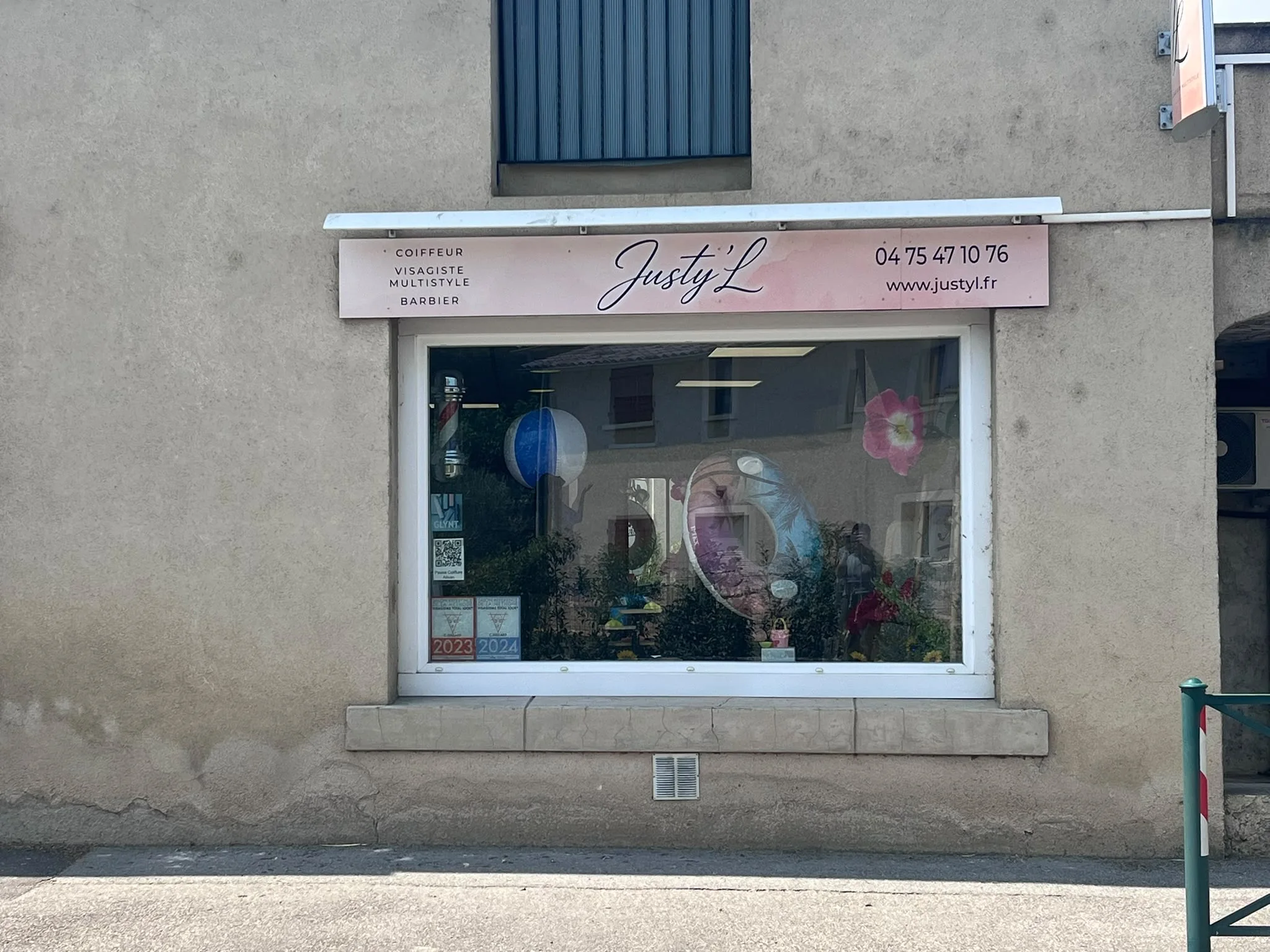 Façade du salon JUSTY'L à Alixan
