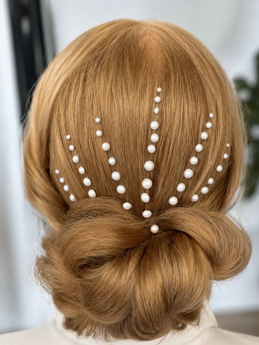Chignon perlé