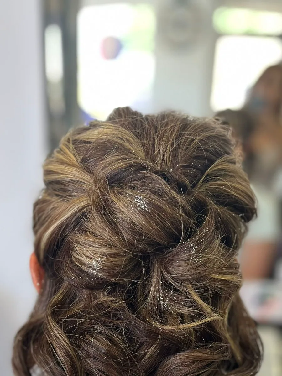 Chignon volume vu de dos